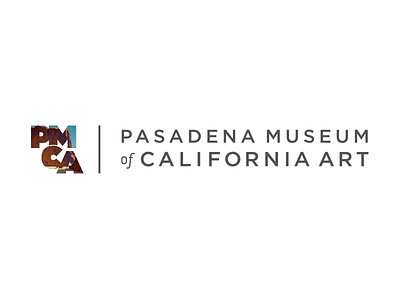 PMCA Branding: California Scene Paintings Exhibition art branding california design logo museums overlay pasadena
