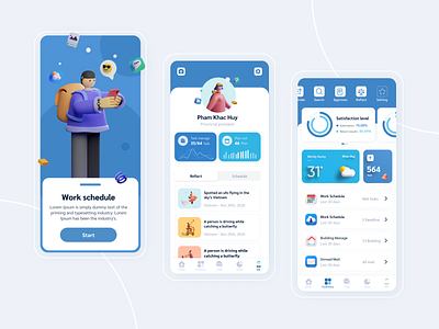 Work Schedule App by Pham Khac Huy on Dribbble