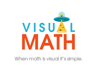 Visual Math Logo illustration logo math