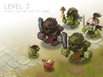 Level3dribbble character design illustration ios game