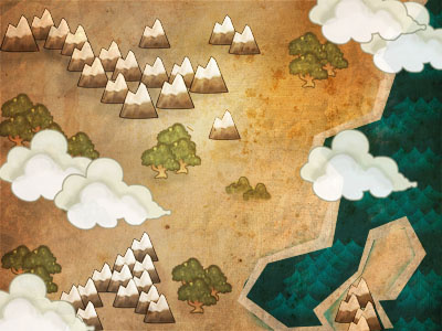 Dribbblemap design illustration ios game map