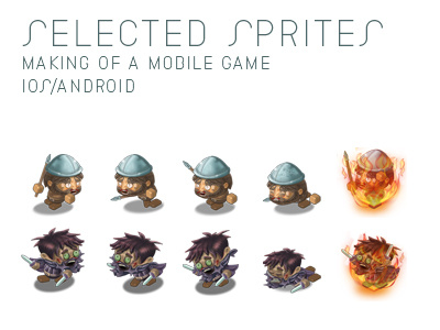 Touch Sprites android character design game illustration ios sprite