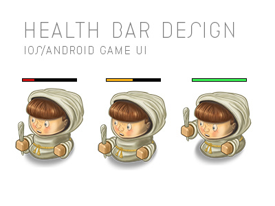 Health bar design ui