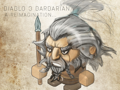 Barbarian3 character illustration reimagination