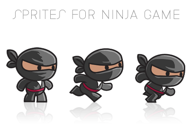 Ninja Dribble.Com animation character design cute game sprite ios ninja
