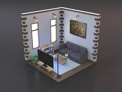 Drawing Room 3d 3drender 3dsmax akbuniversedesigns room visual design