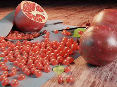 Ea-tables on the table. [Pomegranate]