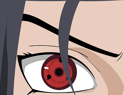 The Eye (Sharingan) anime design graphic design illustration naruto