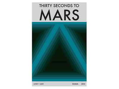 MARS Russia Poster mars minimal poster triad