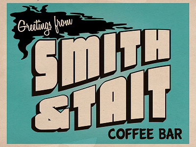 smith & tait postcard coffee postcard vintage