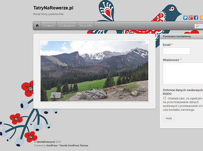 Tatra Mountains on bike web website