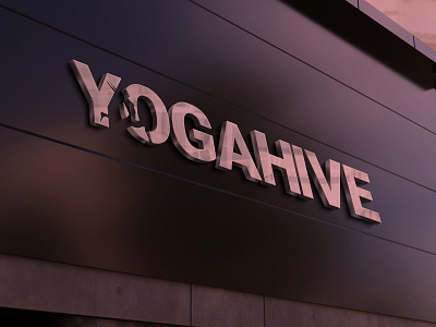 Yogahive Logo Mockup