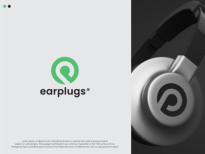 earplugs- Earphone Brand Logo Design