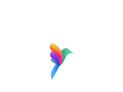 bird logo app design icon logo typography vector