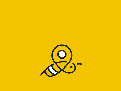 bee travel app icon illustration typography ux