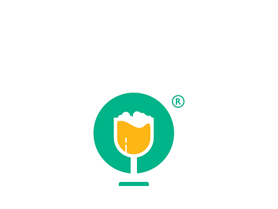 letter O beer logo animation icon typography ui