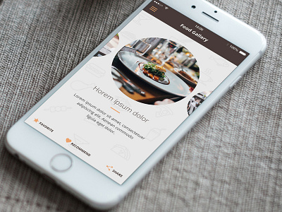 Food Gallery food app restaurant app restaurant ui