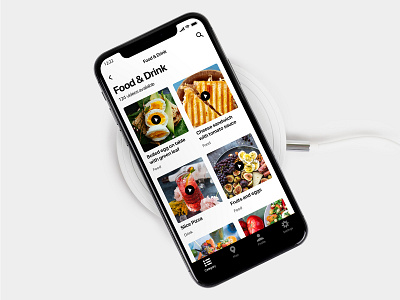 Food and Drink - UI UX Design for iphone x