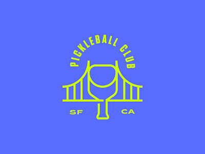 San Francisco Pickleball Club | Logo Design branding bridge graphic design logo pickleball san francisco