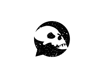 death message chat death flat design icon icon design illustration logo design message simple skull