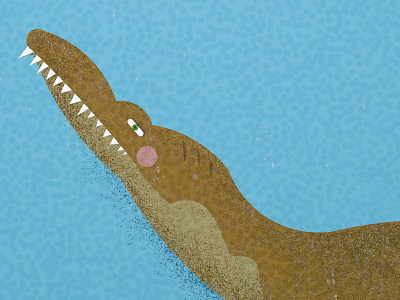 KRONOSAURUS QUEENSLANDICUS animal character cretaceous design dinosaur drawing graphic illustration prehistory