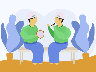 Rebana islamic flat by Skiiller studio on Dribbble