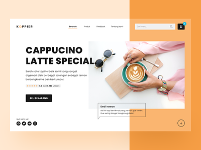 KOPPIER - Landing Page for Coffee Business