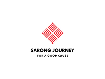 Sarong Journey - Final black brand culture identity indonesia journey logo logomark red simple symbol travel