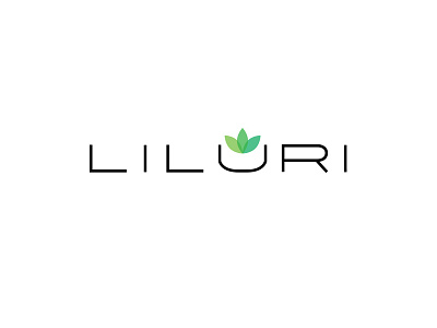 LILURI #3 beautiful brand clean gradient green identity logo simple woman