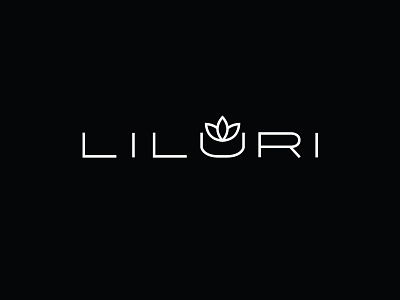 LILURI #4 beautiful black brand clean gradient identity logo simple woman