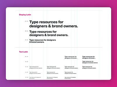 Monotype Fonts - UX Patterns