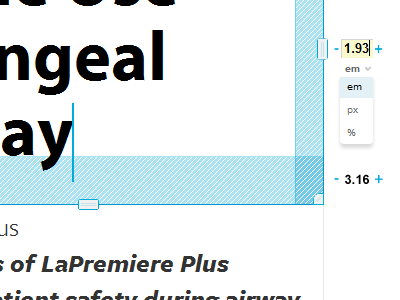 Typecast 3-way unit/value control app combo stepper typecast typecastapp typography unit value webapp