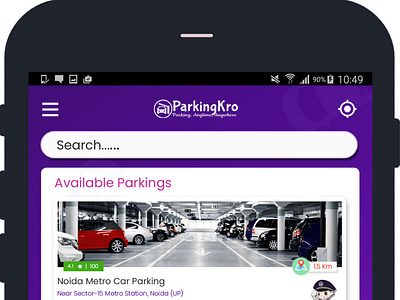Parking Kro mobile app