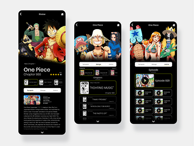 Manga Read App Concept animation anime app art book comic books comics design illustration illustrator manga read ui ux