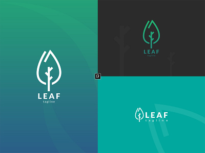 leaf logo beand branding company creative design graphic graphic design leaf leaf logo logo logo design logo type modern natural natural logo nature new professional unique