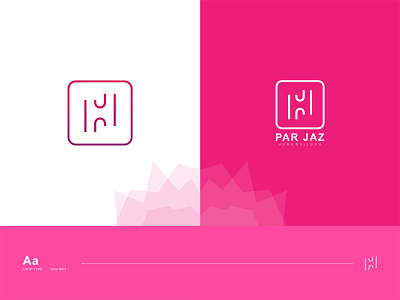 ParJaz Home Builder apparent brand branding builder color company creative creative logo home letter logo logo design logotype minimalist modern pink print professional