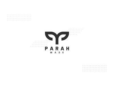 Parah Mask brand branding color company creative design eye human lettering logo logo design mask minimal modern nose professional stylish