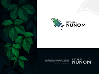 Nunom Natural Logo Design branding color company creative creative logo custom logo design flat gradient green leaf logo logo design logotype minimal minimalist modern natural professional tree leaf