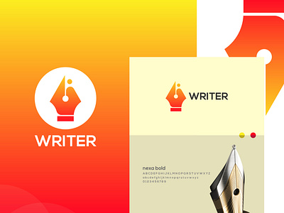 Writer ┇Human ┇Pen ┇Hand ┇Logo Design book writer branding business logo company creative design illustration logo logo design logo designer logo type luxuries modern pen logo poem writer professional vector logo writer writer logo writing