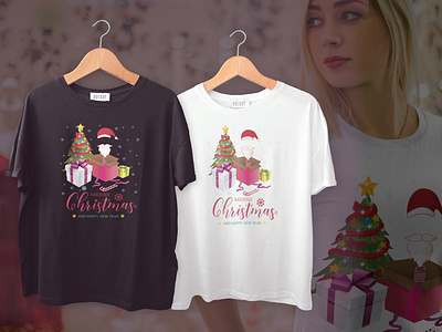 Christmas T shirt brand christmas creative shirt t shirt t shirt design t shirt illustration type typography