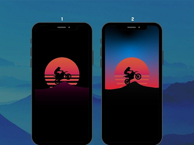 Synthwave motocross phone wallpapers background cool flat minimal mobile motocross sport synthwave trail wallpaper wallpaper design wallpapers