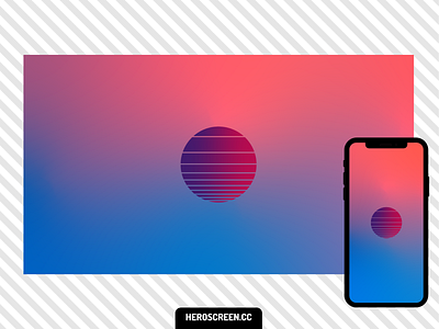 Synth wave Style Minimalist Wallpaper background flat gradient minimal mobile synthwave wallpaper wallpaper design