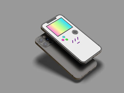 iPhone Wallpaper - Retro Game android background flat game illustration ios iphone minimal mobile retro wallpaper wallpaper design wallpapers