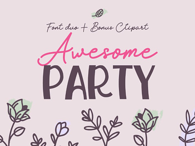 Awesome Party Font Duo