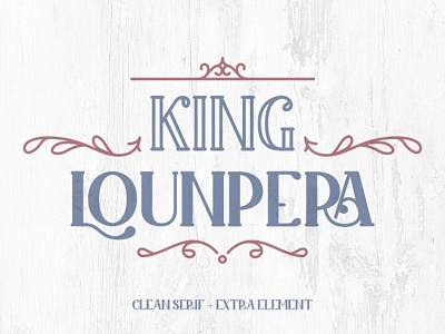 King Lounpera Display Font abc alphabet decorative design display font graphic headline letter poster retro sign style text type typeface typographic typography vector vintage