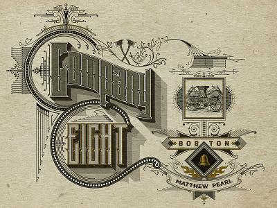 'Company Eight' for Atavist Magazine 1800s boston drawing editorial firefighters graphic design illustration online magazine typography