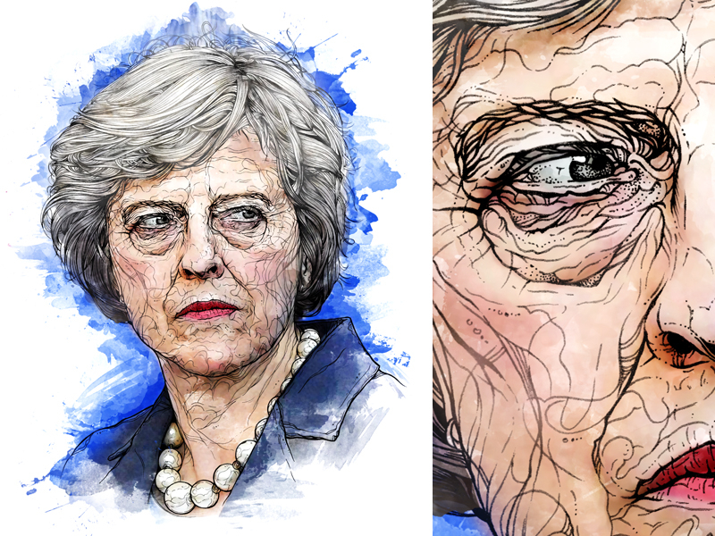 Aggregate 70+ theresa may sketch best - seven.edu.vn