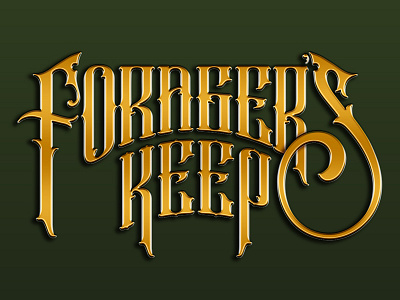 Forager's Keep Scottish Whisky_Lettering