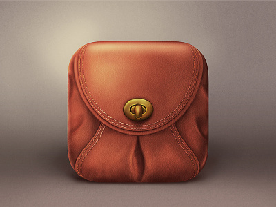 Brown bag Icon bag icon ios realistic