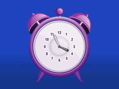 A clock for Zdraivery.ru promo animation elements game gif grape illustration promo zdraivery.ru
